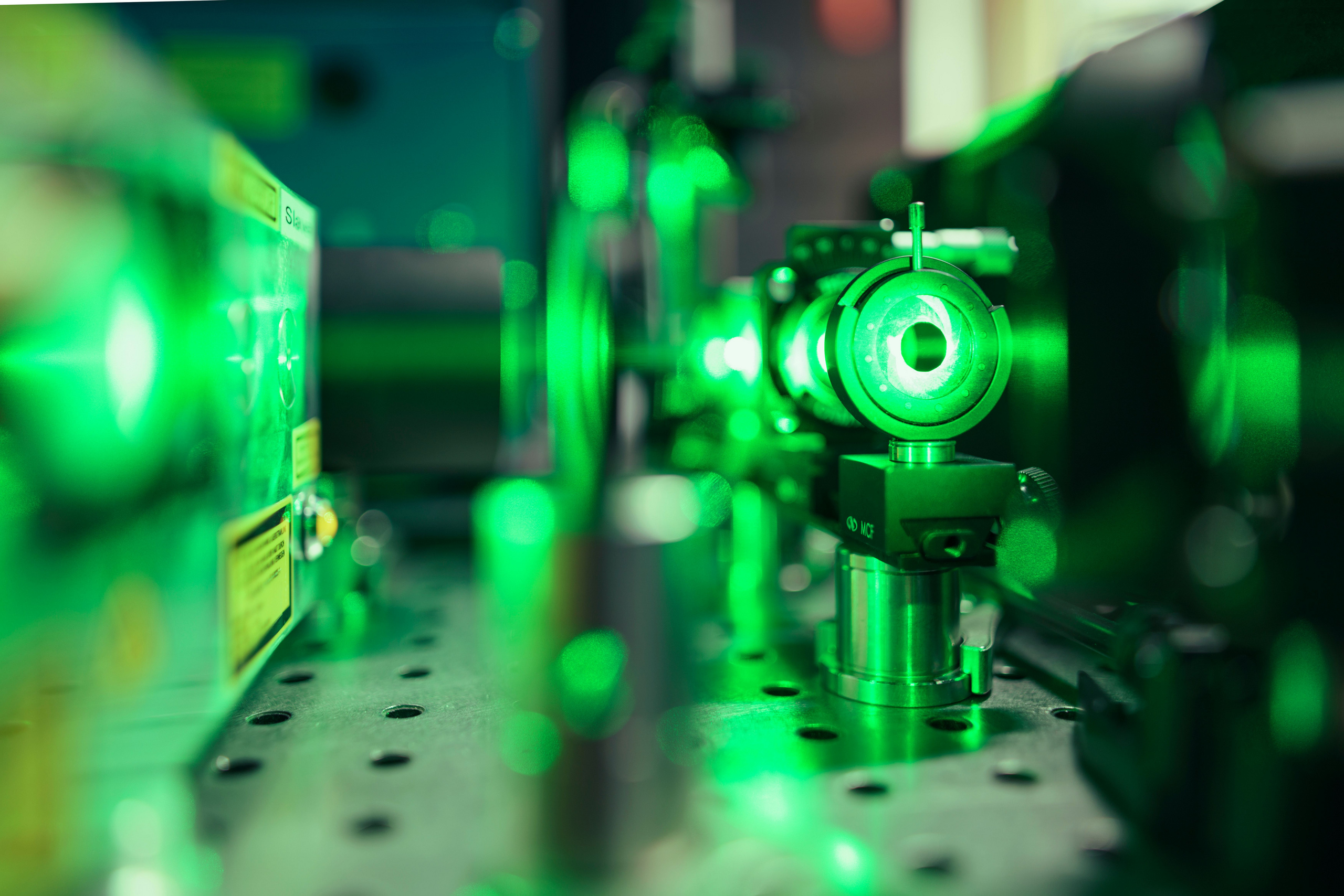 Laser equipment in a lab