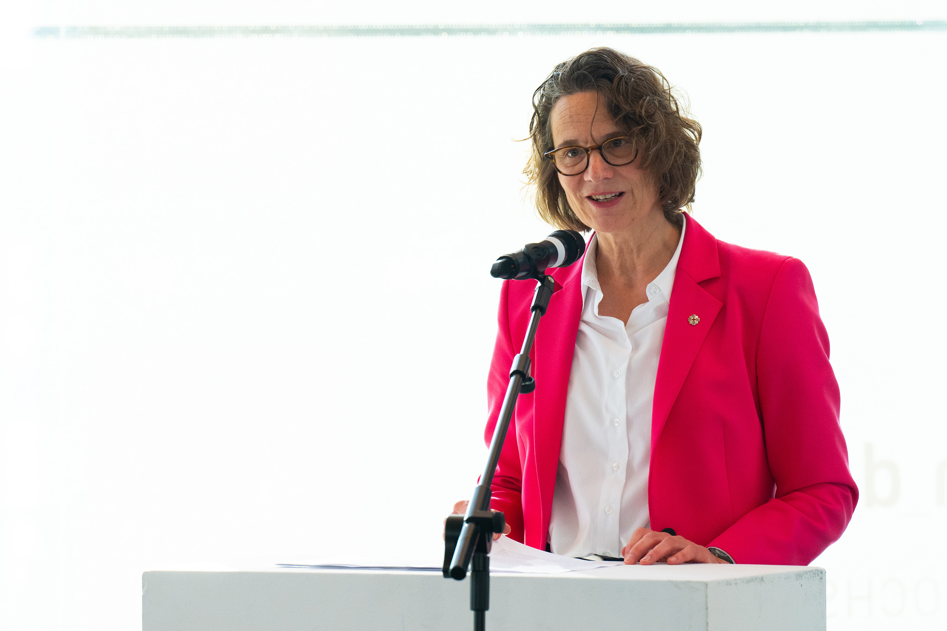 Christiane Tietz, die Präsidentin der EKHN, bei ihrem Kurzvortrag