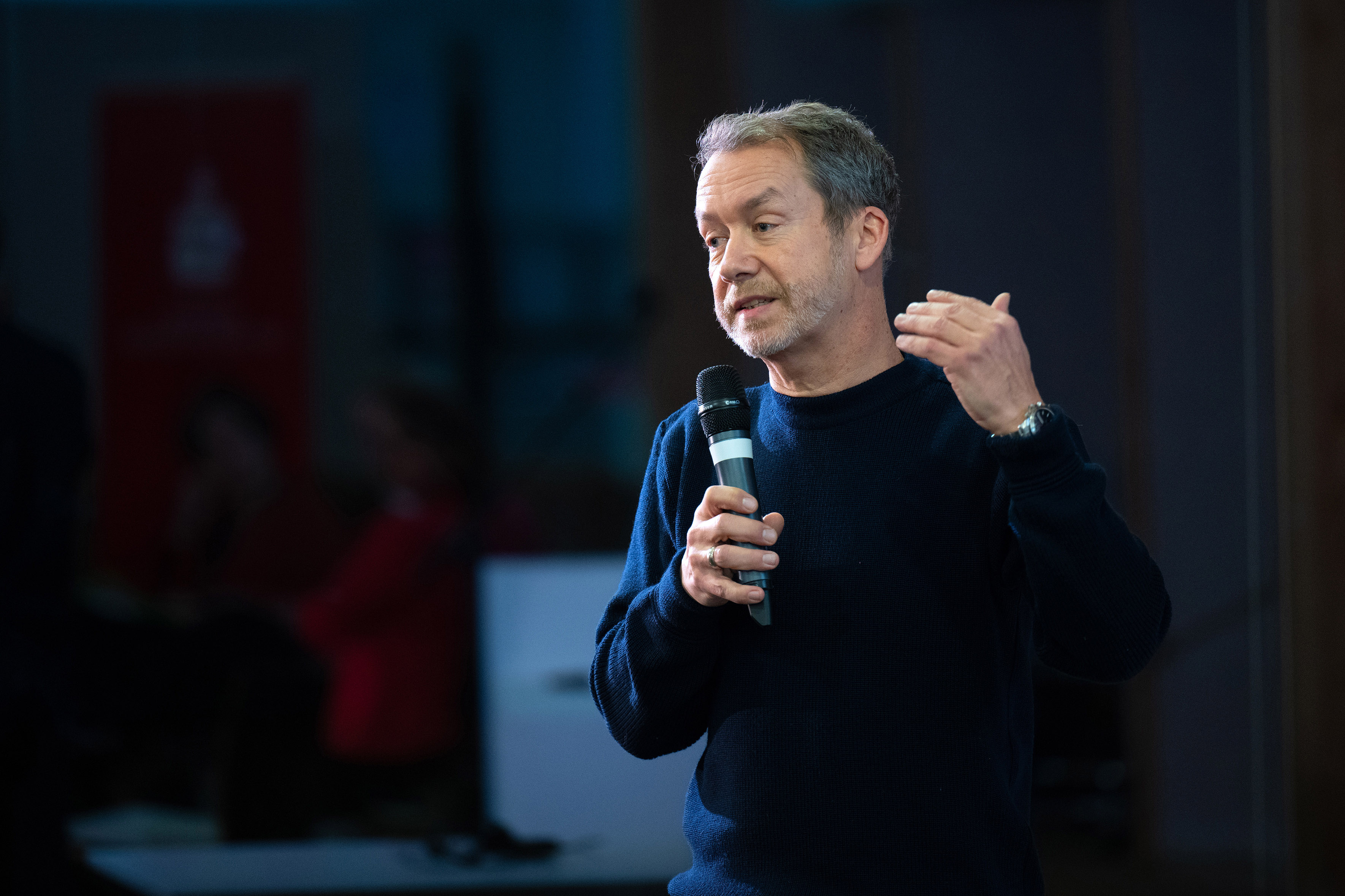 Darmstadt's Head of Planning Michael Kolmer during his presentation