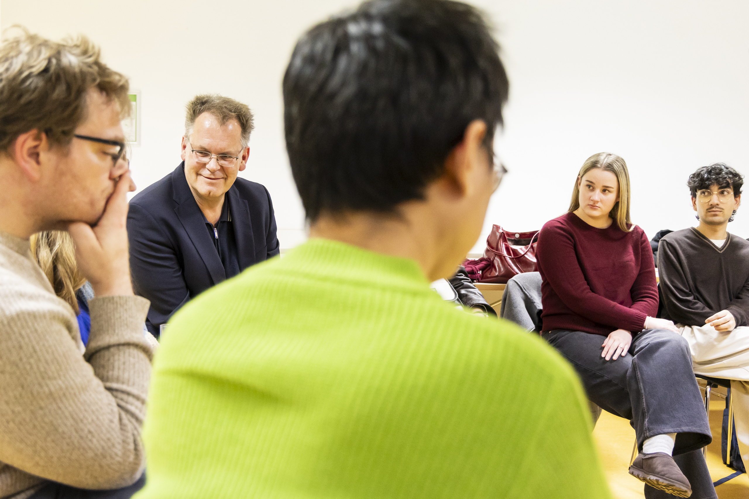 Diskussionsrunde mit Professor Stork