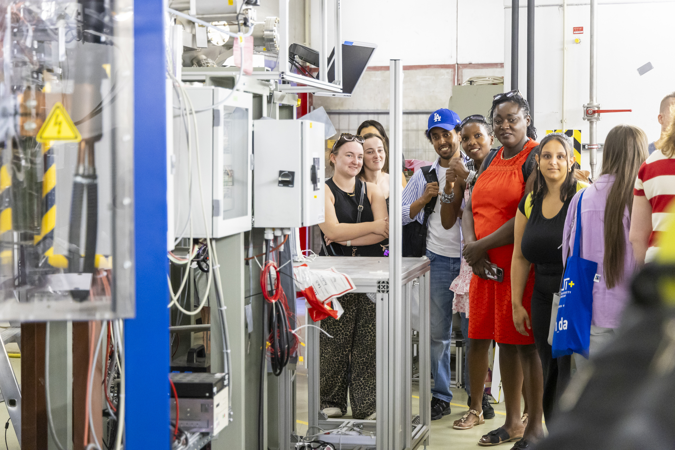 Group on the laboratory tour